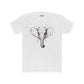 Elephant Design Unisex Cotton Crew Tee, Animal Lover Shirt, Gift for Nature Enthusiasts - Riff Raff Wear