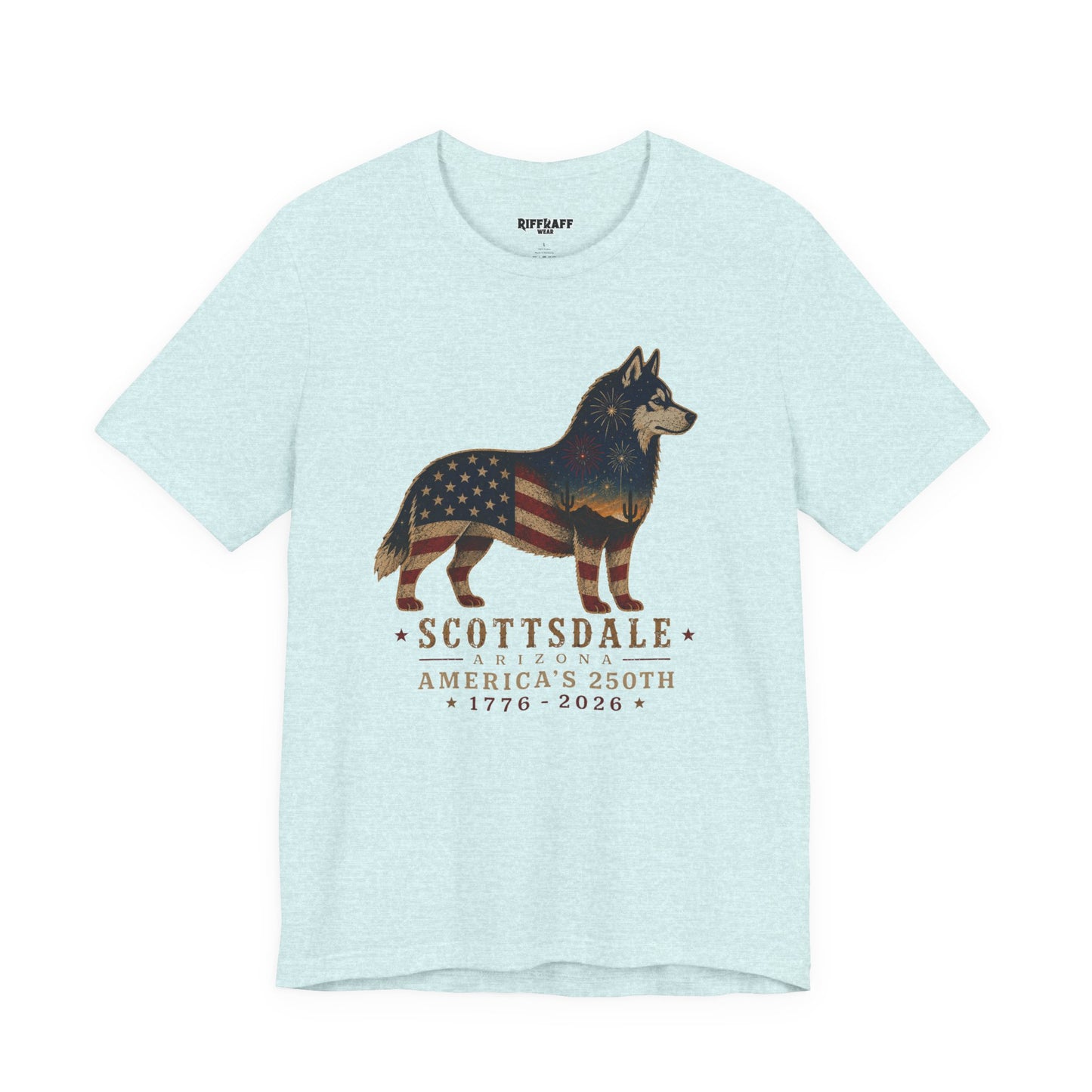 Freedom Crew T-Shirt – Patriotic Husky Flag Tee