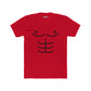 Funny Unisex Cotton Crew Tee - Cartoon Abs Design - Riff Raff Wear