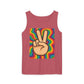 Unisex Peace Sign Tank Top - Vibrant Garment-Dyed Casual Wear - Riff Raff Wear