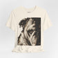 Bulldog Portrait T-Shirt Vintage Sepia Dog Graphic Tee