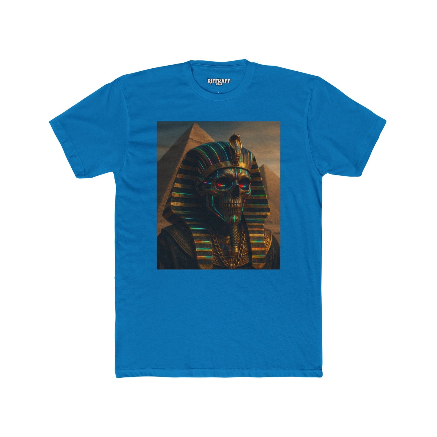 Vintage Pharaoh Graphic Tee, Unisex Cotton Crew Shirt, Egyptian Art  - Riff Raff Wear