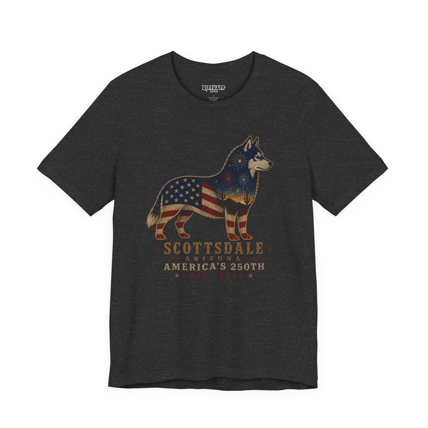 Freedom Crew T-Shirt – Patriotic Husky Flag Tee