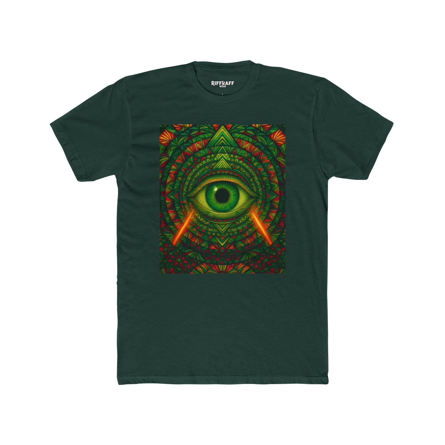 Psychedelic Eye Unisex Cotton Crew Tee - Riff Raff Wear