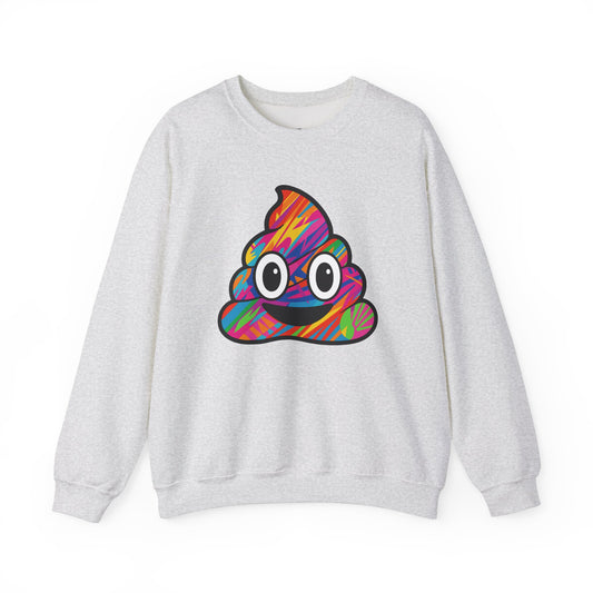 Colorful Emoji Crewneck Sweatshirt - Fun Unisex Design - Riff Raff Wear