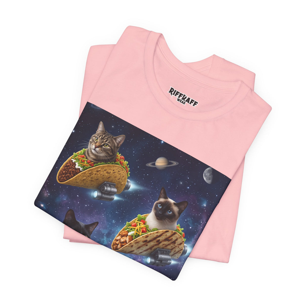 Cat Taco Space Tee  Funny Cosmic Cats in Tacos T-Shirt
