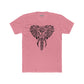 Trendy Elephant Design Unisex Cotton Crew Tee, Eco-Friendly Graphic Tee,  -Riff Raff Wear