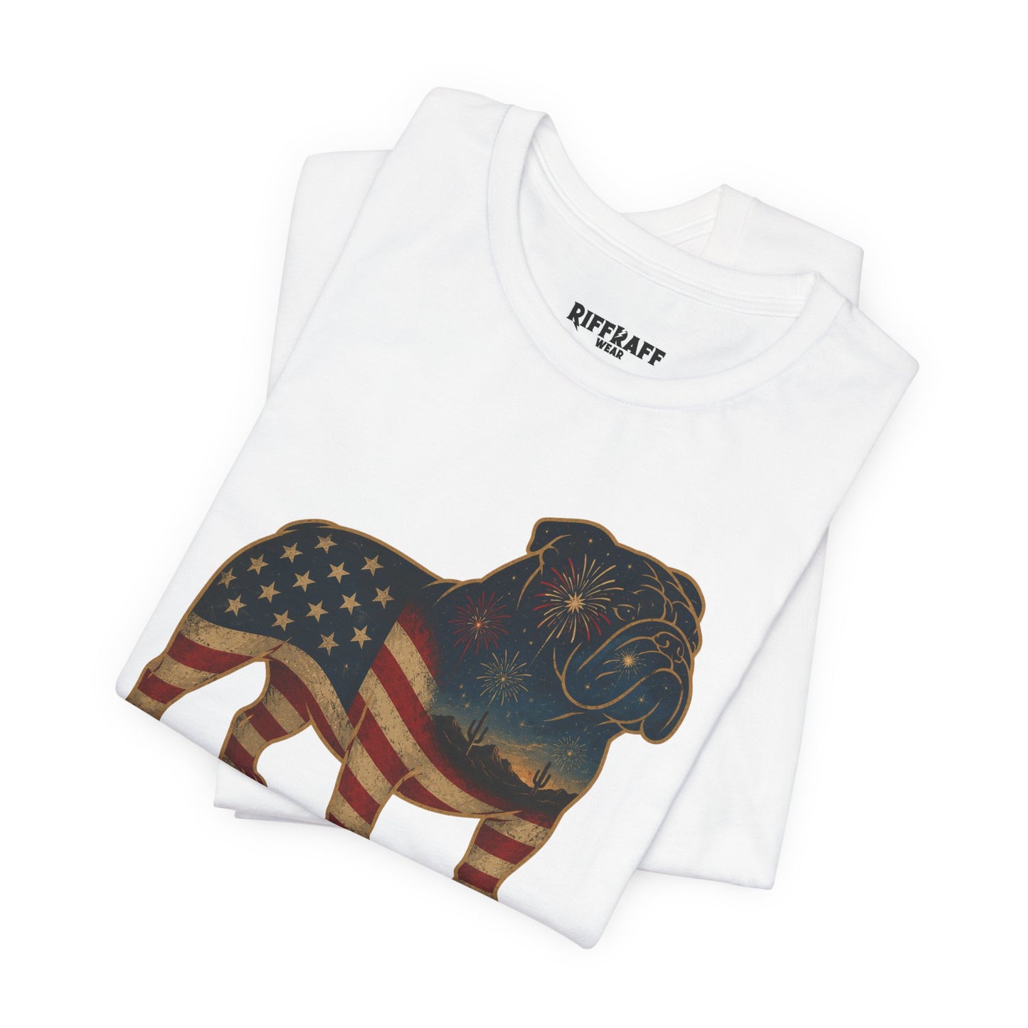 Freedom Crew English Bull Dog T-Shirt – Patriotic Bulldog Flag Tee