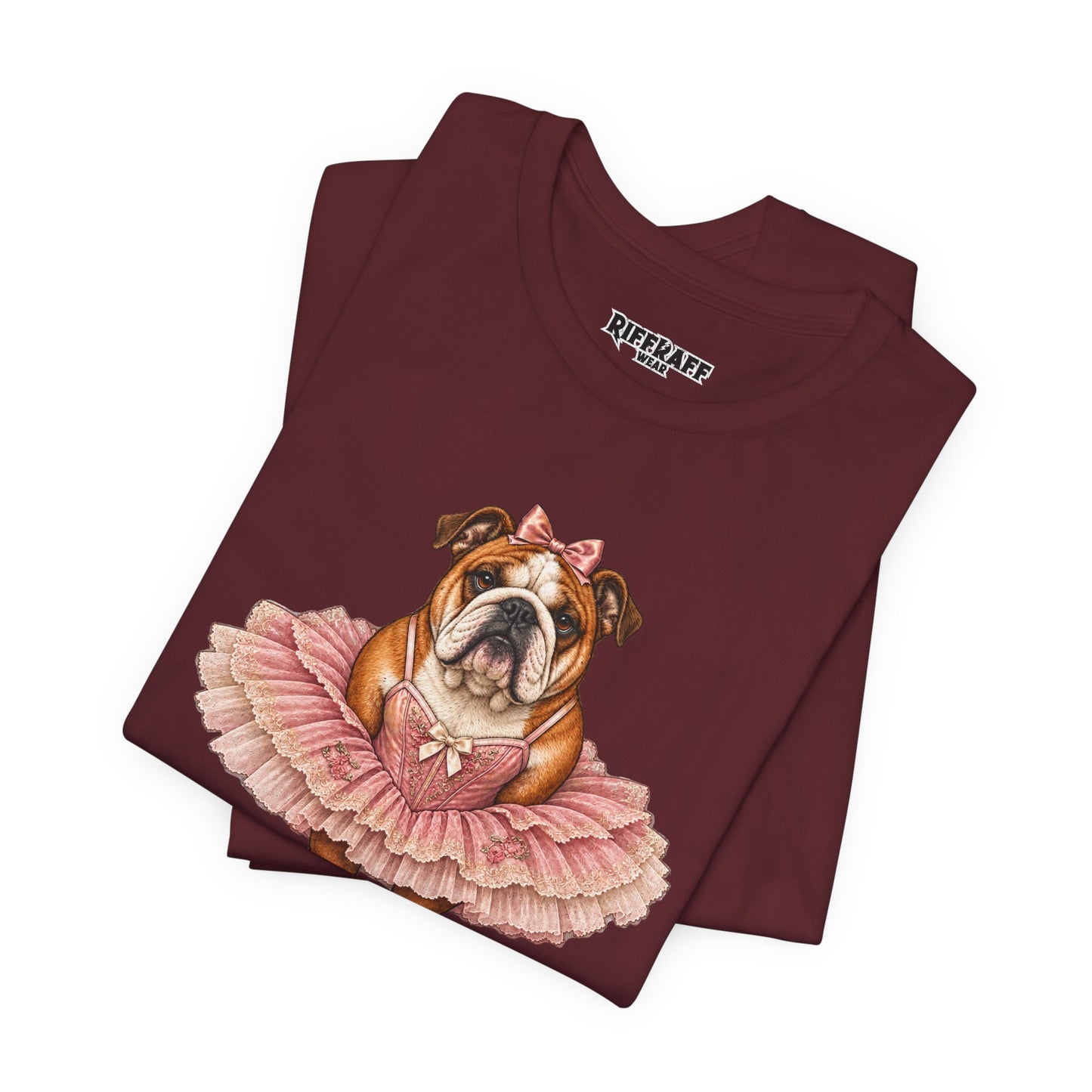 Bulldog Ballerina T-Shirt 'Torta' Cute Dog Graphic Tee