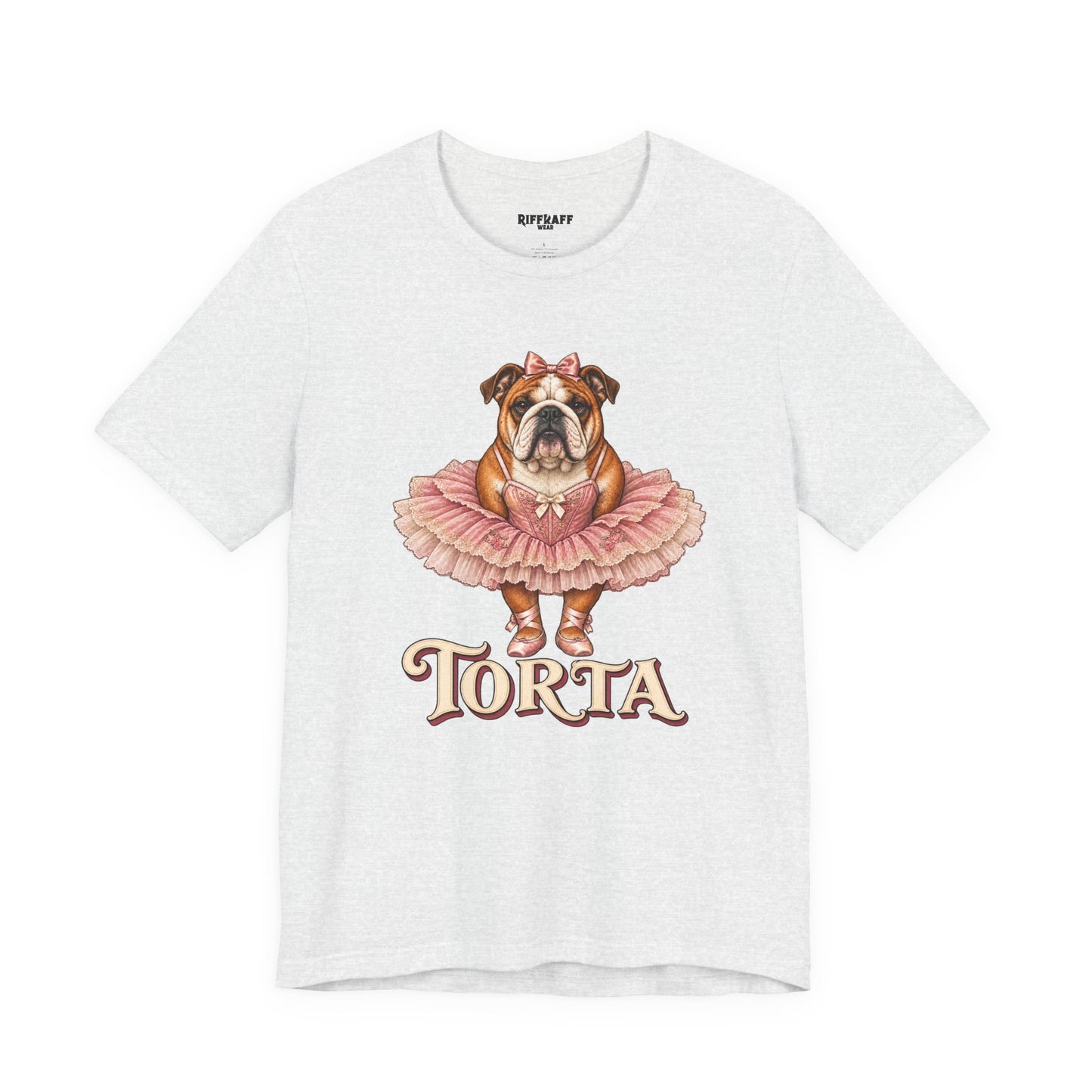 Bulldog Ballerina T-Shirt 'Torta' Cute Dog Graphic Tee