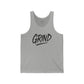Motivational 'GRIND' Unisex Jersey Tank - Comfort Fit Workout Apparel - Riff Raff Wear