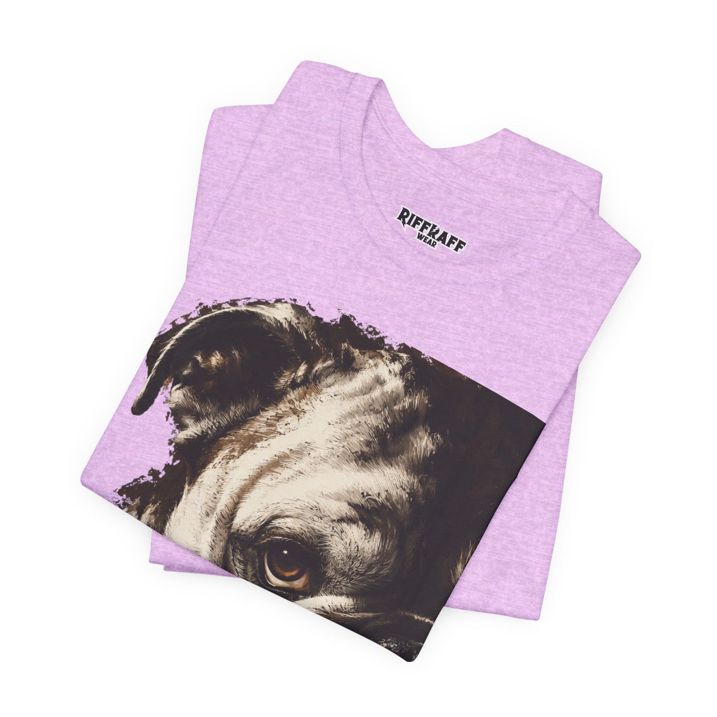 Bulldog Portrait T-Shirt Vintage Sepia Dog Graphic Tee