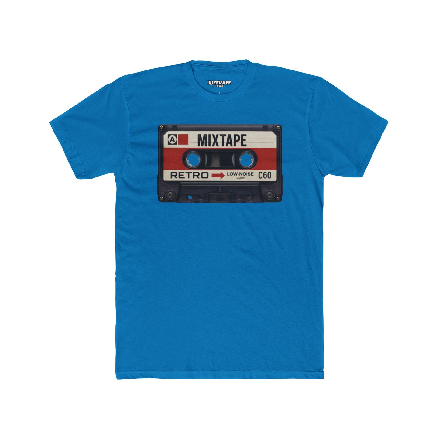 Retro Mixtape Unisex Cotton Crew Tee - Vintage Music Lovers Shirt - Riff Raff Wear