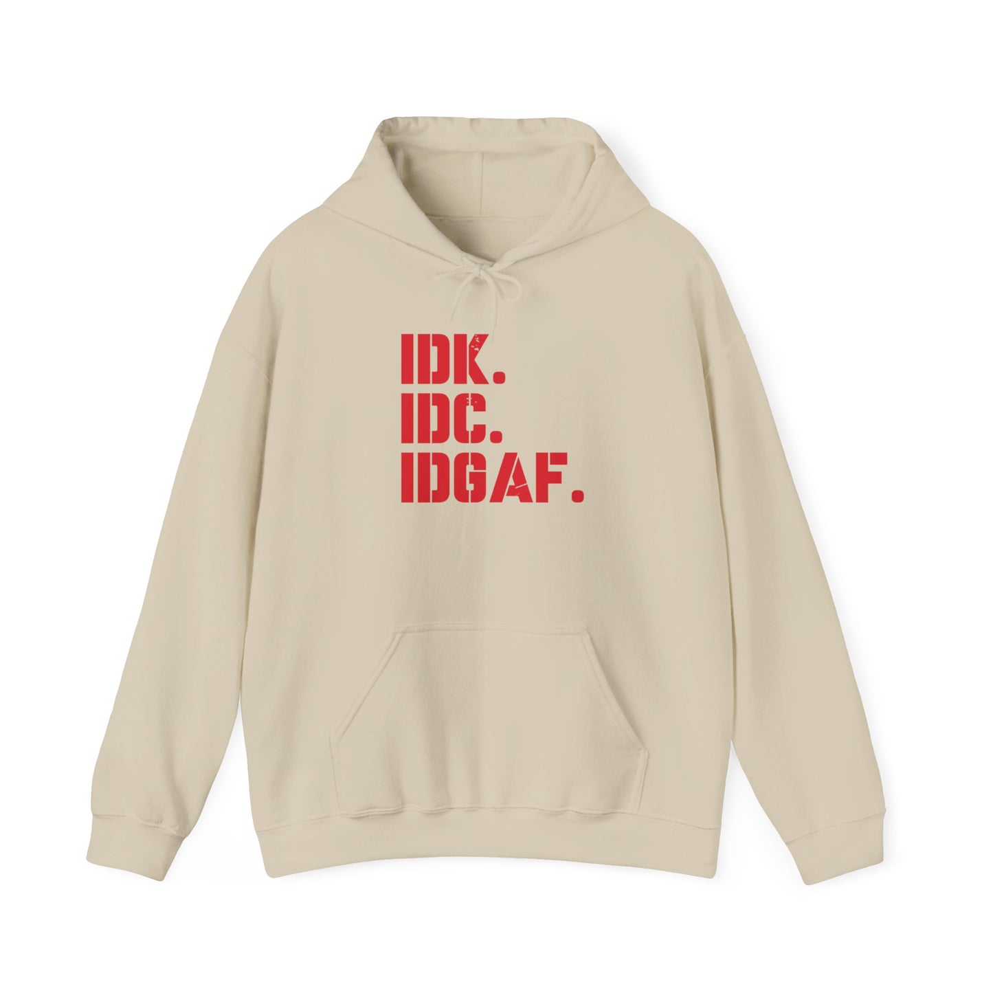 Dad Funny IDK IDC IDGAF Unisex Heavy Blend™ Hooded Sweatshirt