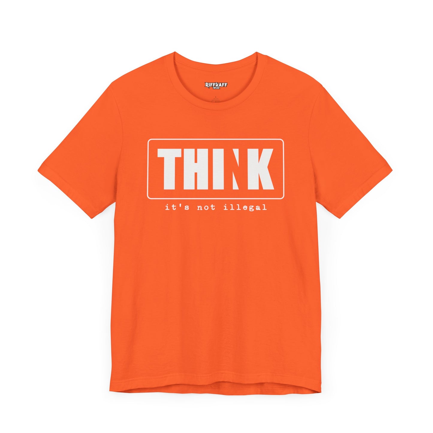 Riff Raff Wear Think 2 Unisex Jersey Short Sleeve Tee