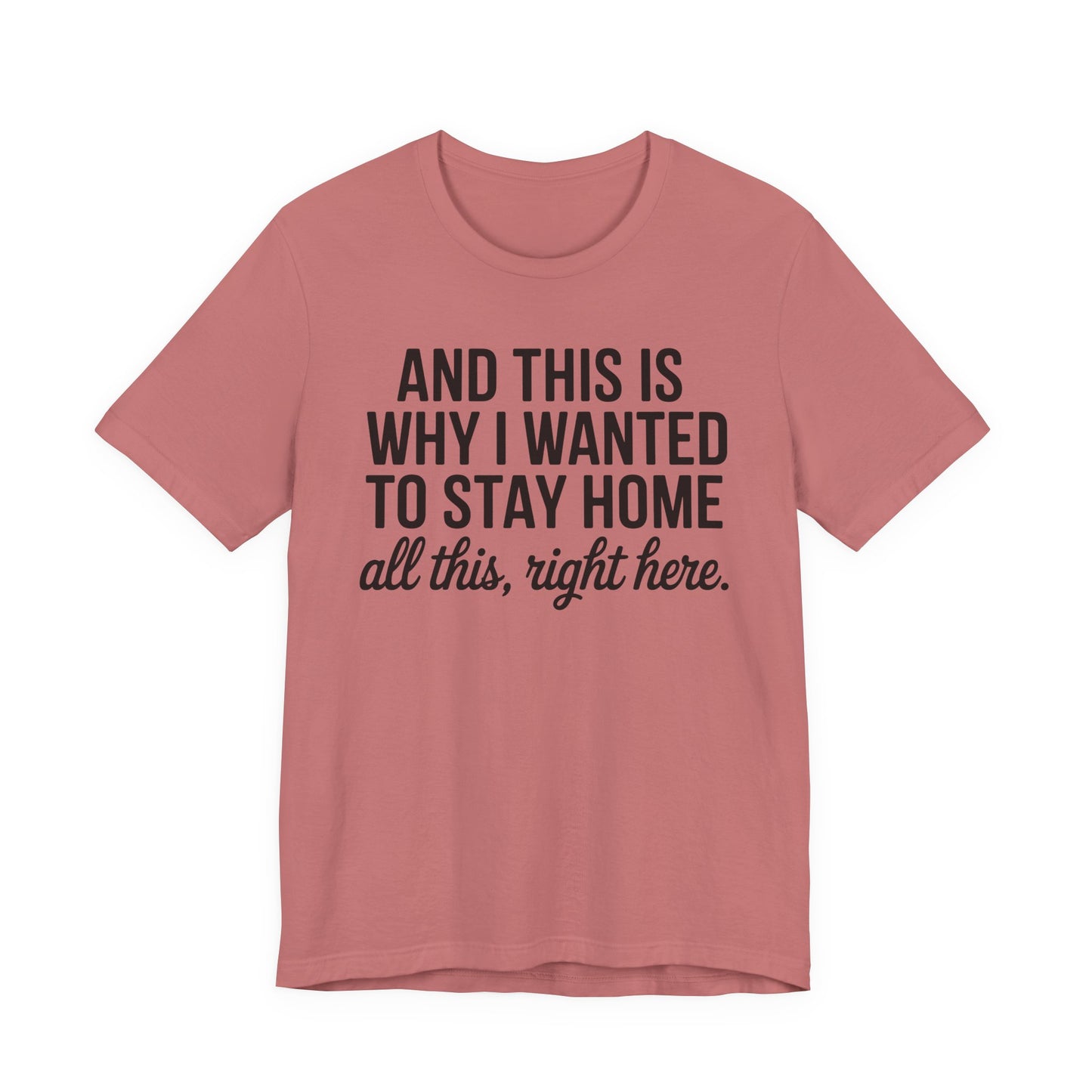 Stay Home Unisex Tee, Relaxed Fit Short Sleeve, Gift for Homebodies, Cozy Casual Shirt, Perfect for Introverts - Riff Raff Wear