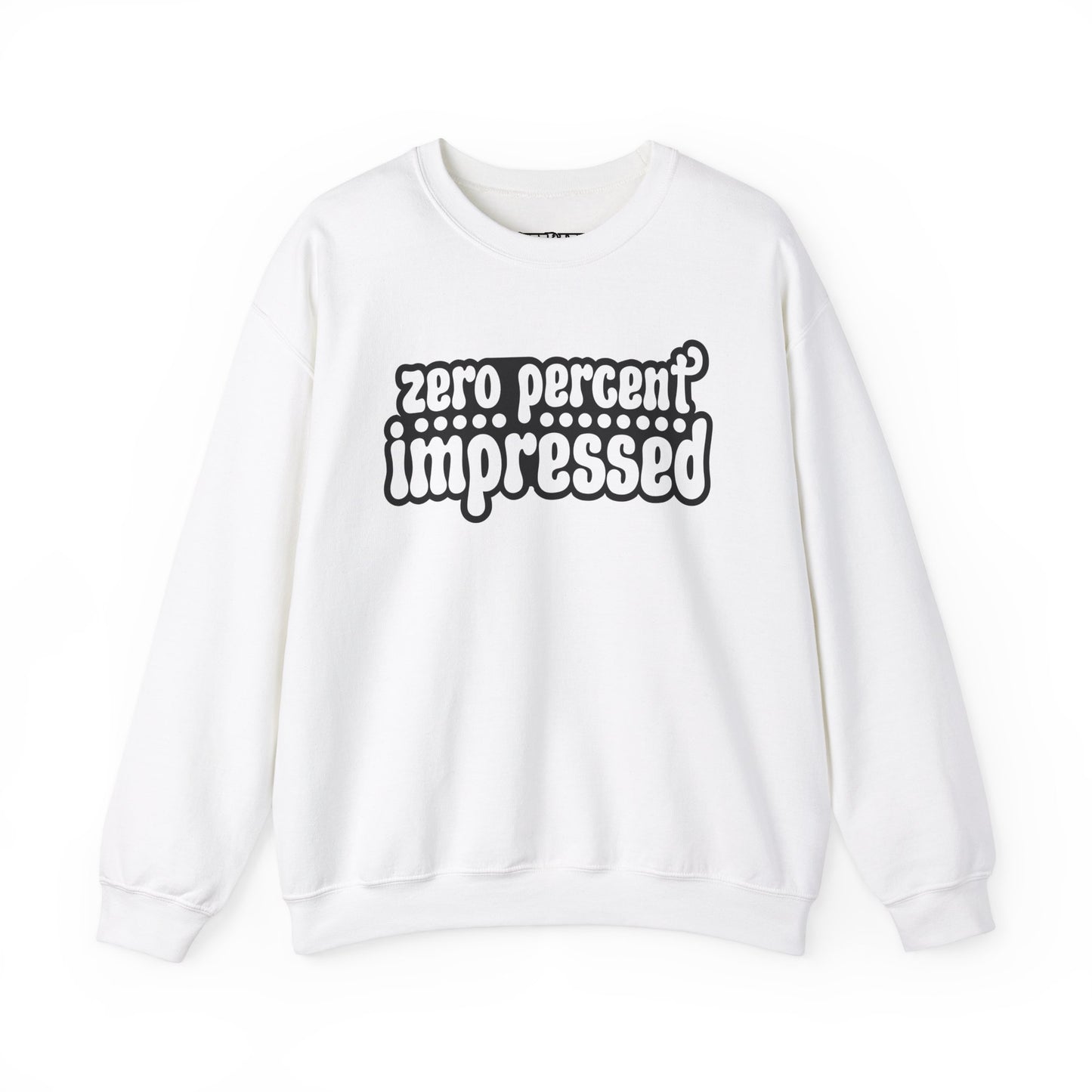 Unisex Heavy Blend™ Crewneck Sweatshirt - "Zero Percent Impressed" - Riff Raff Wear