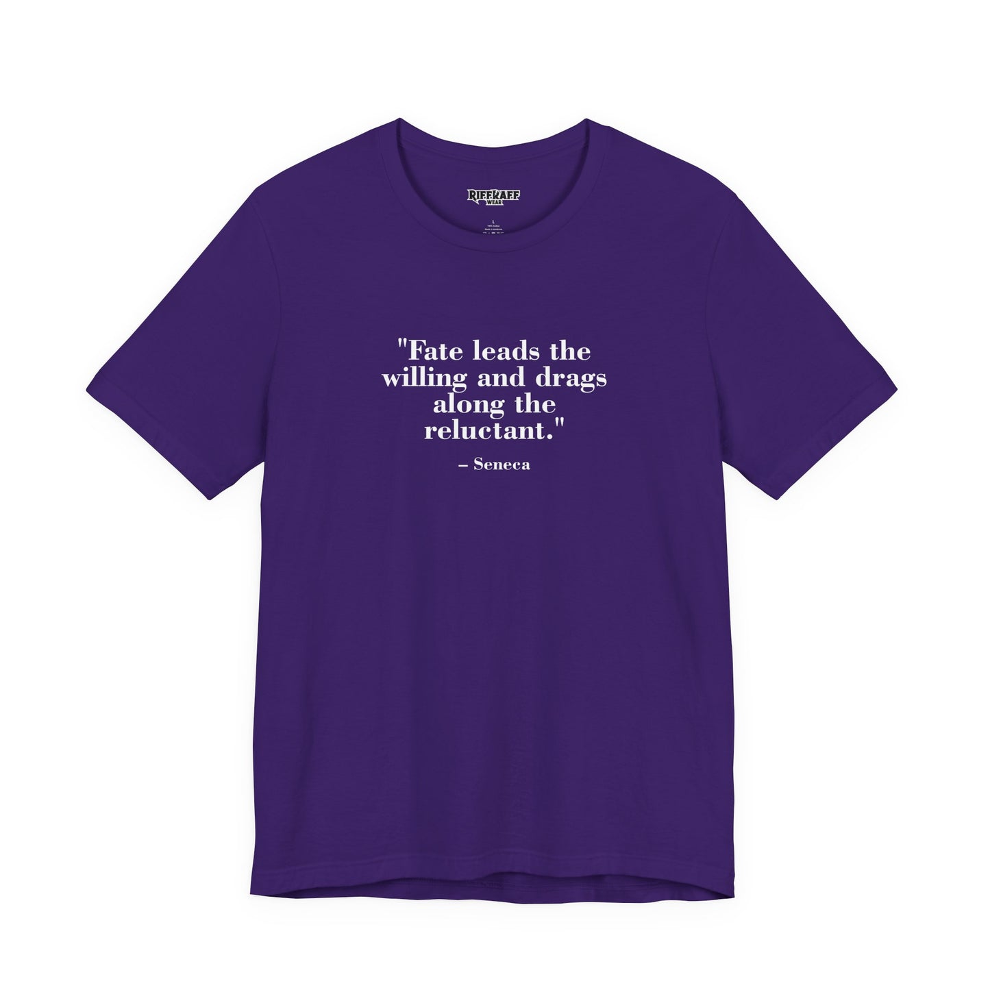 Fate leads the willing and drags along the reluctant - Unisex Jersey Short Sleeve Tee  Mind Forge -Raff Raff Wear