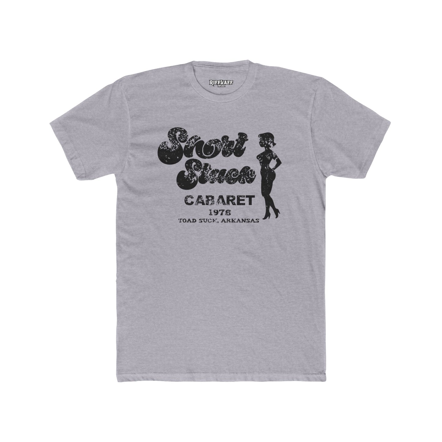 Funny Unisex Cotton Crew Tee - Short Stack in Toad Suck, AK - Riff Raff Underground