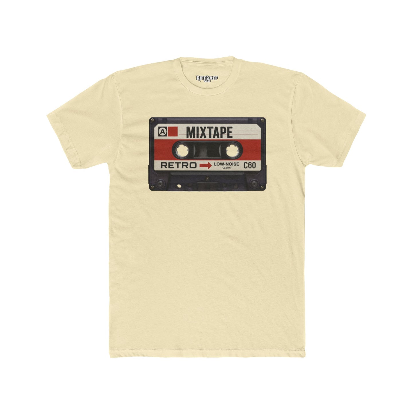 Retro Mixtape Unisex Cotton Crew Tee - Vintage Music Lovers Shirt - Riff Raff Wear