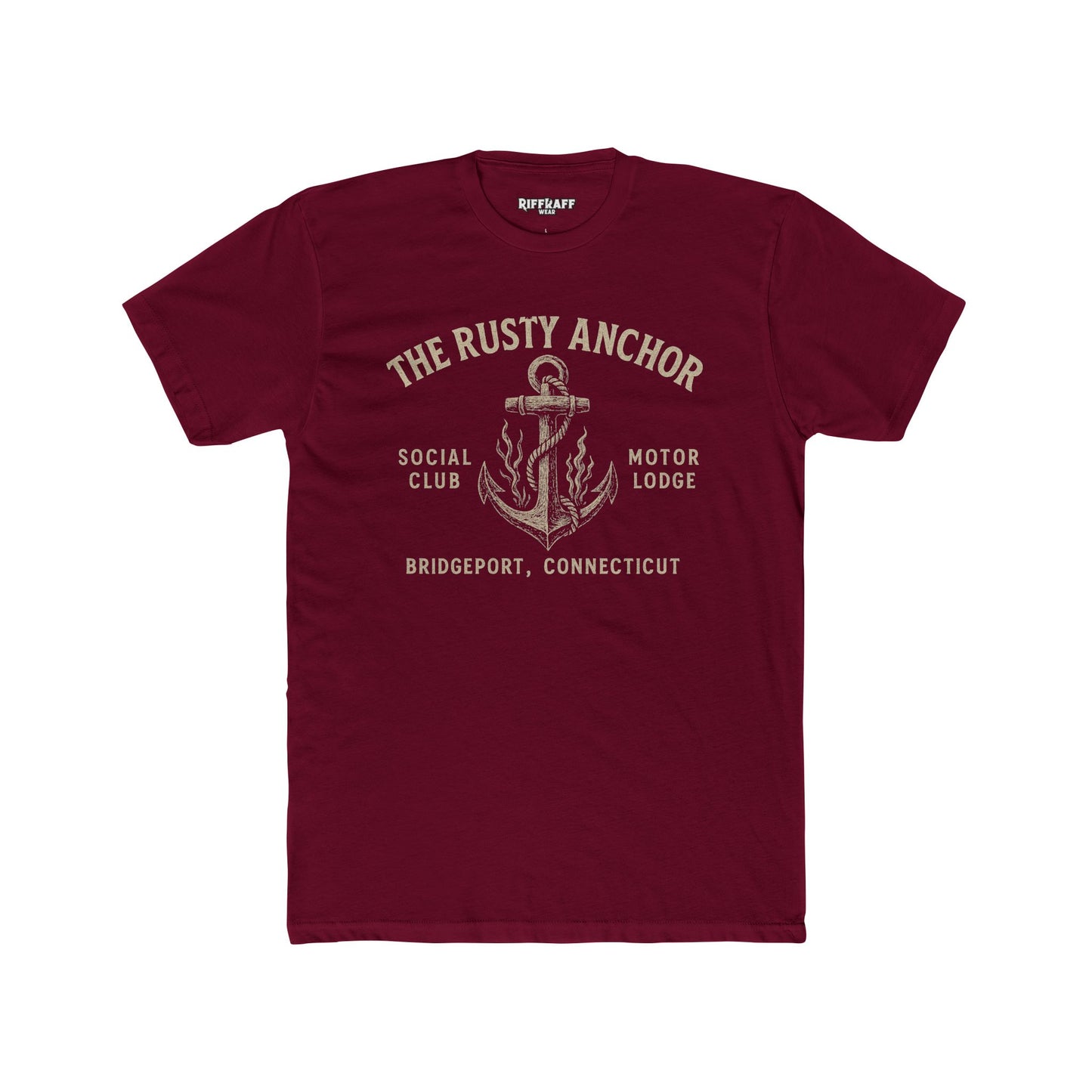 Rusty Anchor Unisex Cotton Crew Tee - Fun Nautical Humor Tee for Beach Lovers - Riff Raff Underground