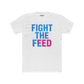Unisex Cotton Crew Tee - Fight the Feed Graphic T-Shirt - Riff Raff Wear