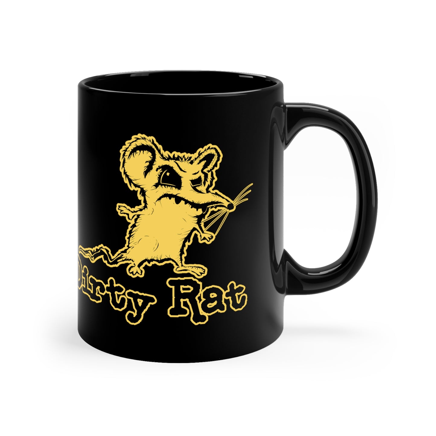 Dirty Rat 11oz Black Mug