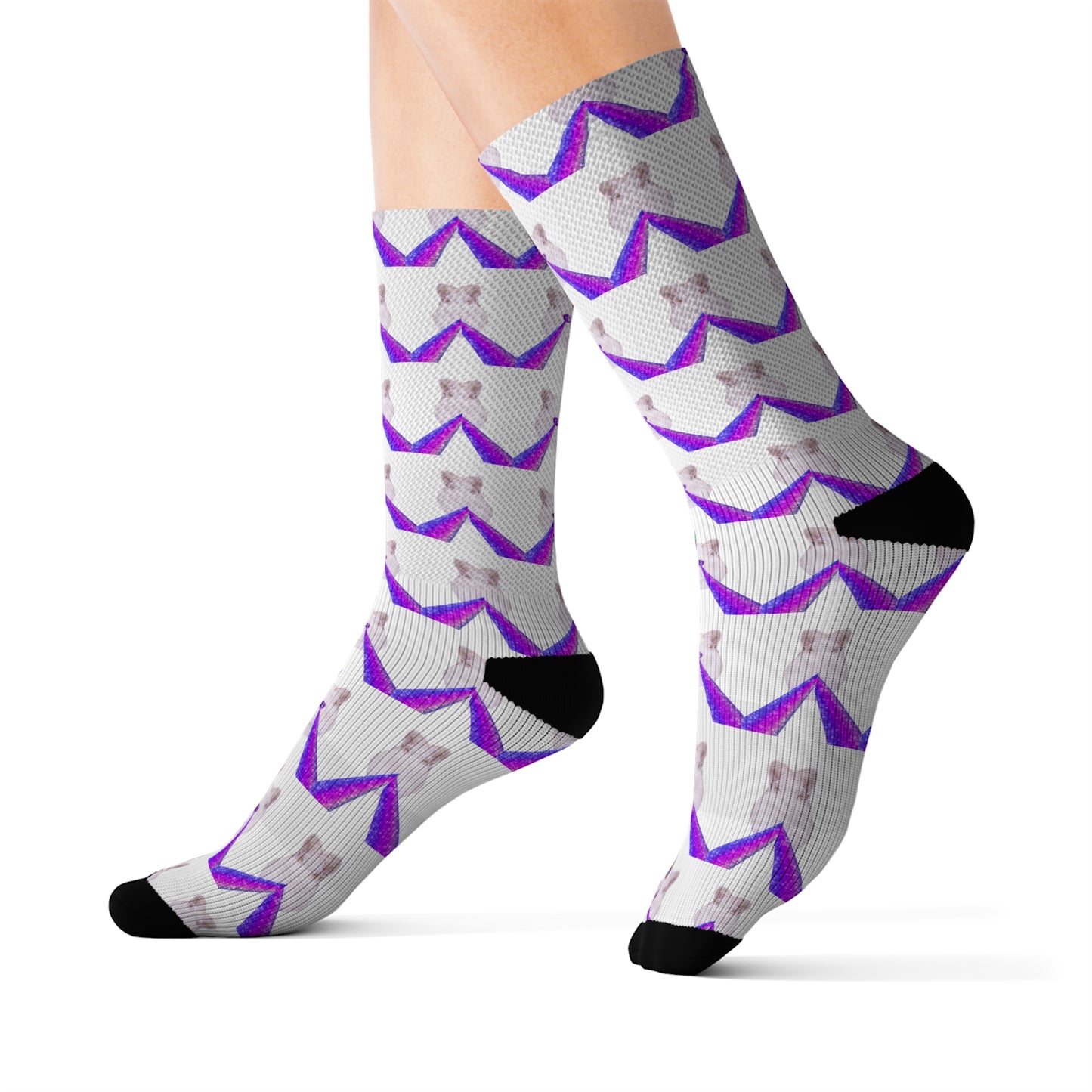 Riff Raff Wear Laser Cat Sublimation Socks