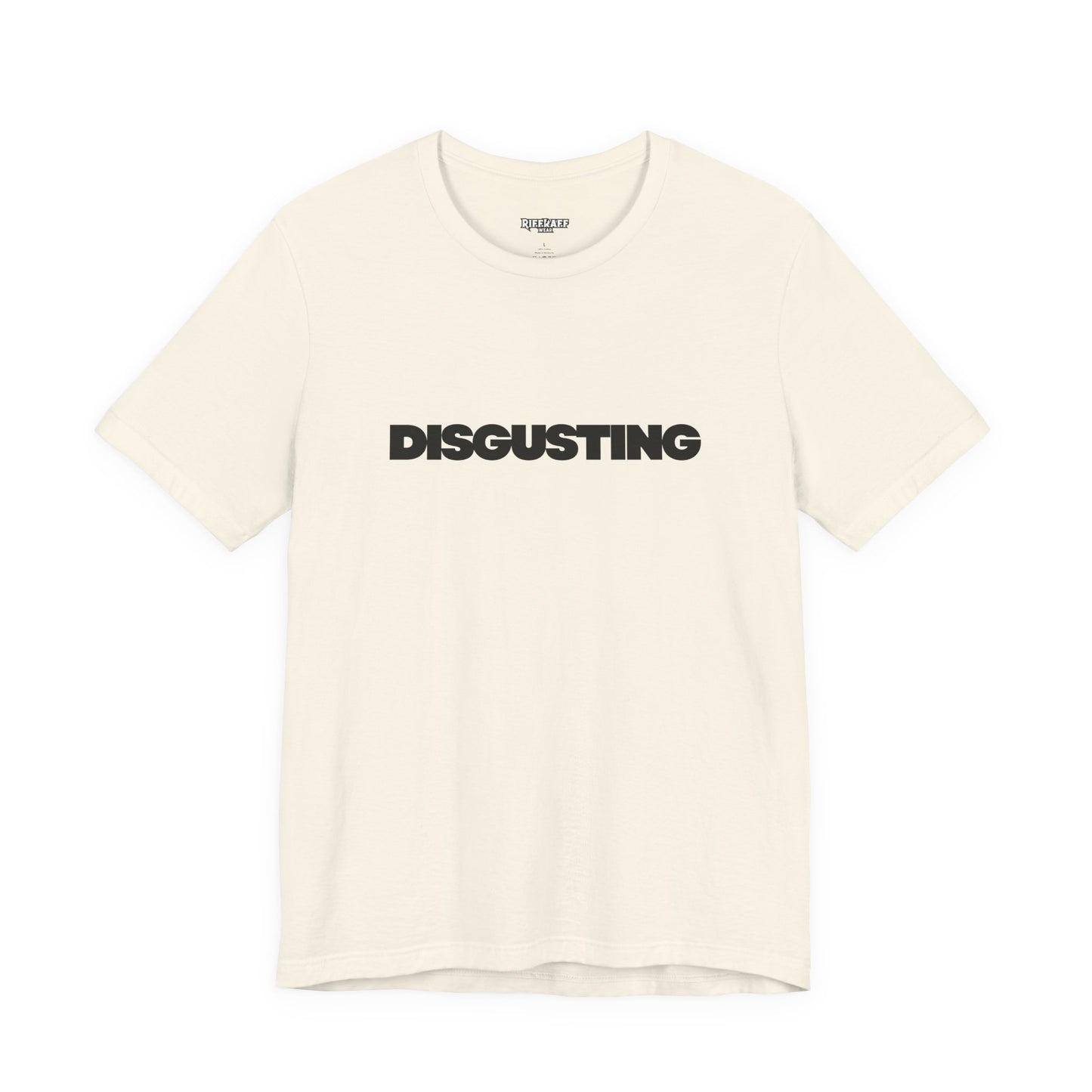 DISGUSTING Graphic Tee — Bold Text Statement T-Shirt