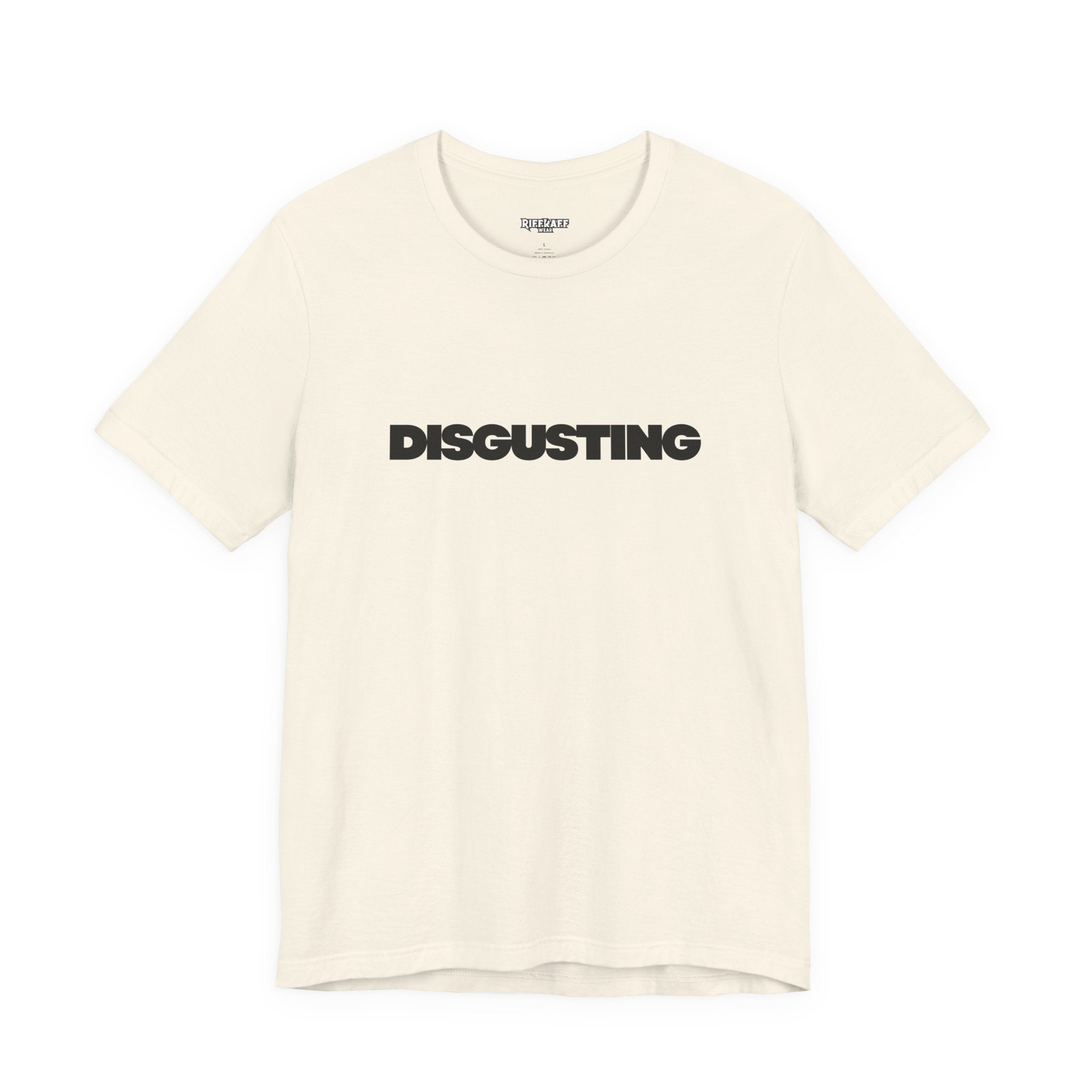 DISGUSTING Graphic Tee — Bold Text Statement T-Shirt
