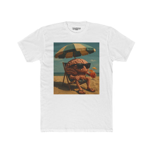 Chill Vibes Brain Art Unisex Cotton Crew Tee - Riff Raff Wear