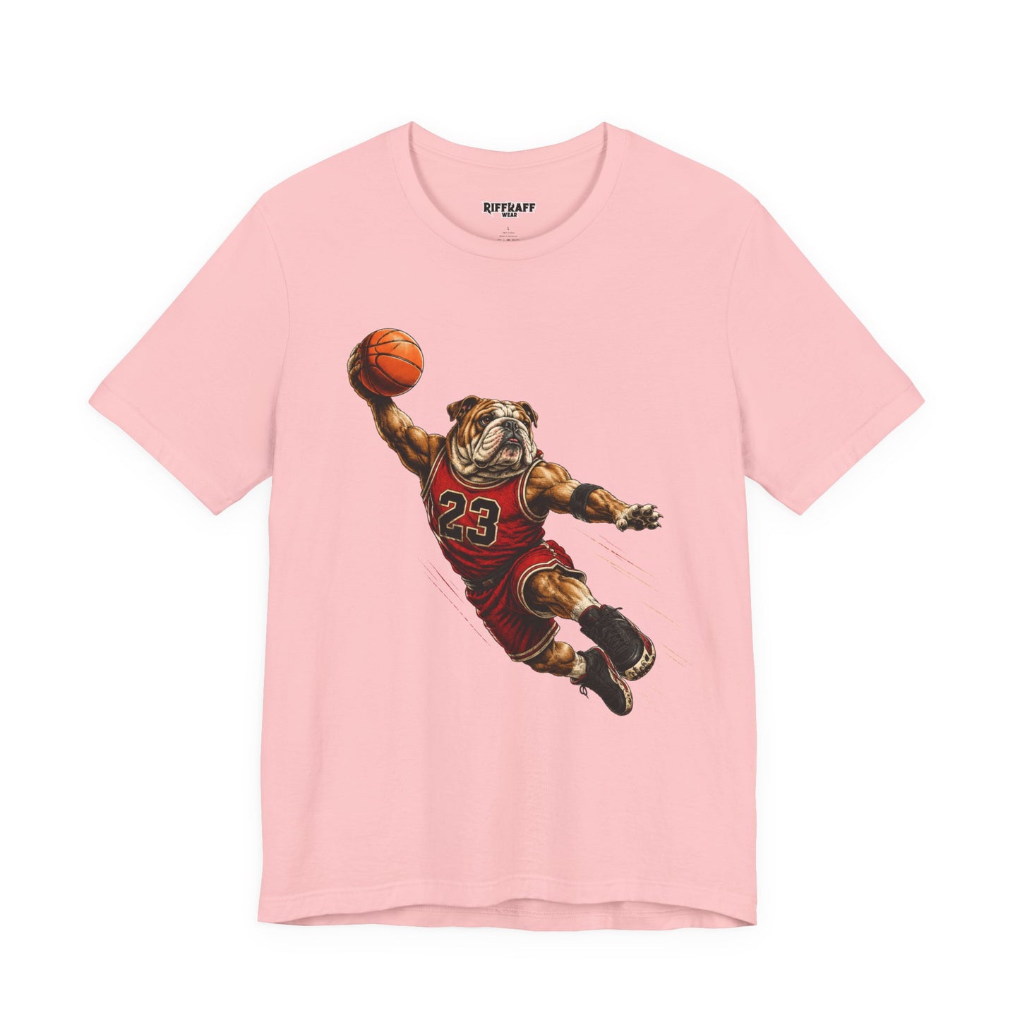 Bulldog Dunk Basketball T‑Shirt, Retro #23 Slam Dunk Graphic Tee