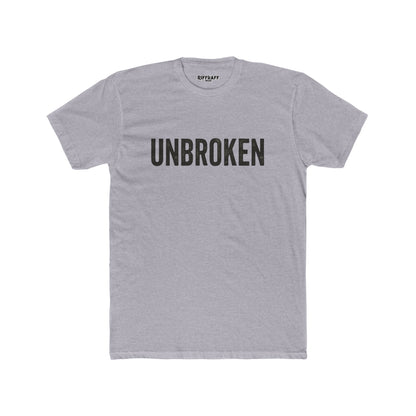 Unisex Cotton Crew Tee - UNBROKEN Inspirational Shirt - Riff Raff Wear Fitness