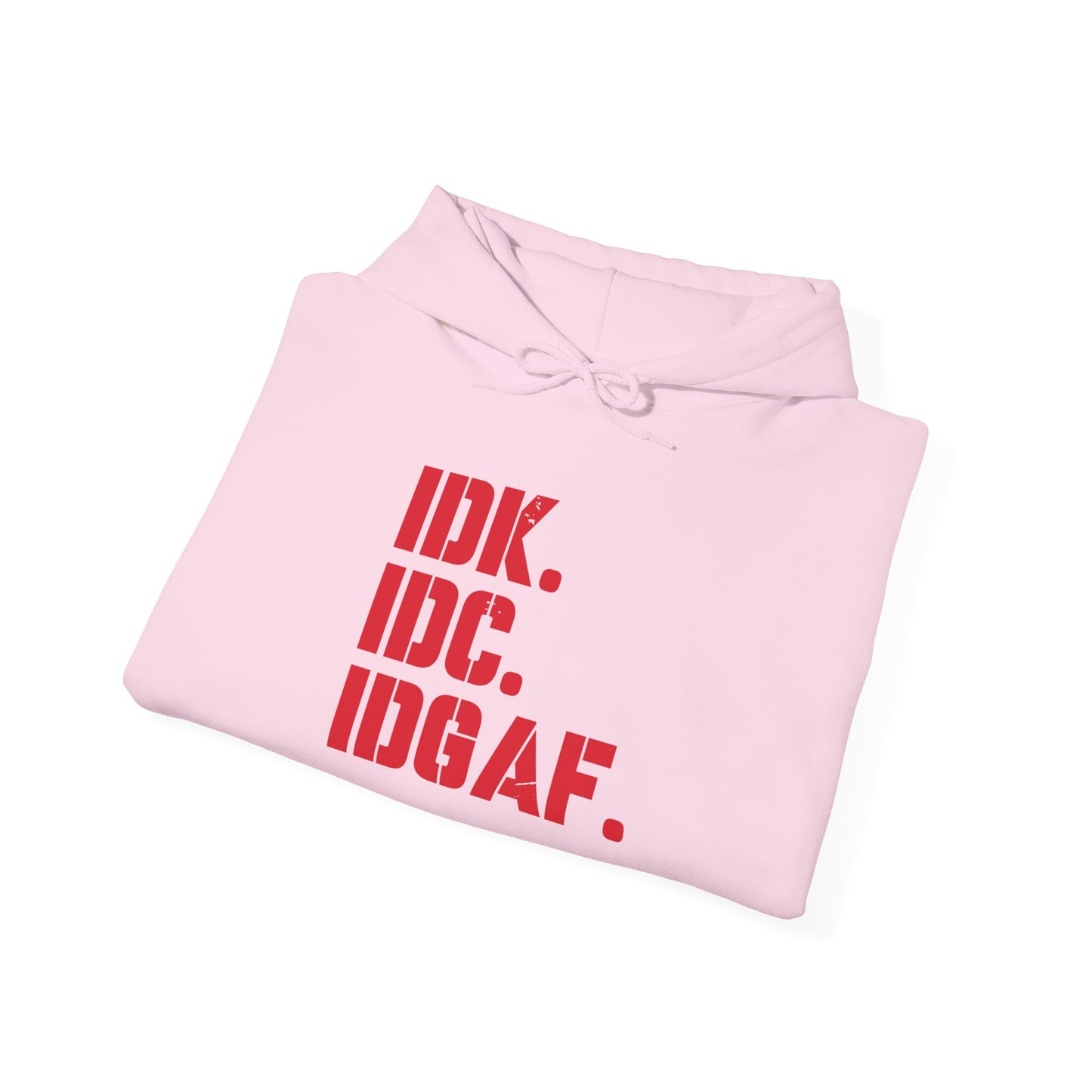 Dad Funny IDK IDC IDGAF Unisex Heavy Blend™ Hooded Sweatshirt