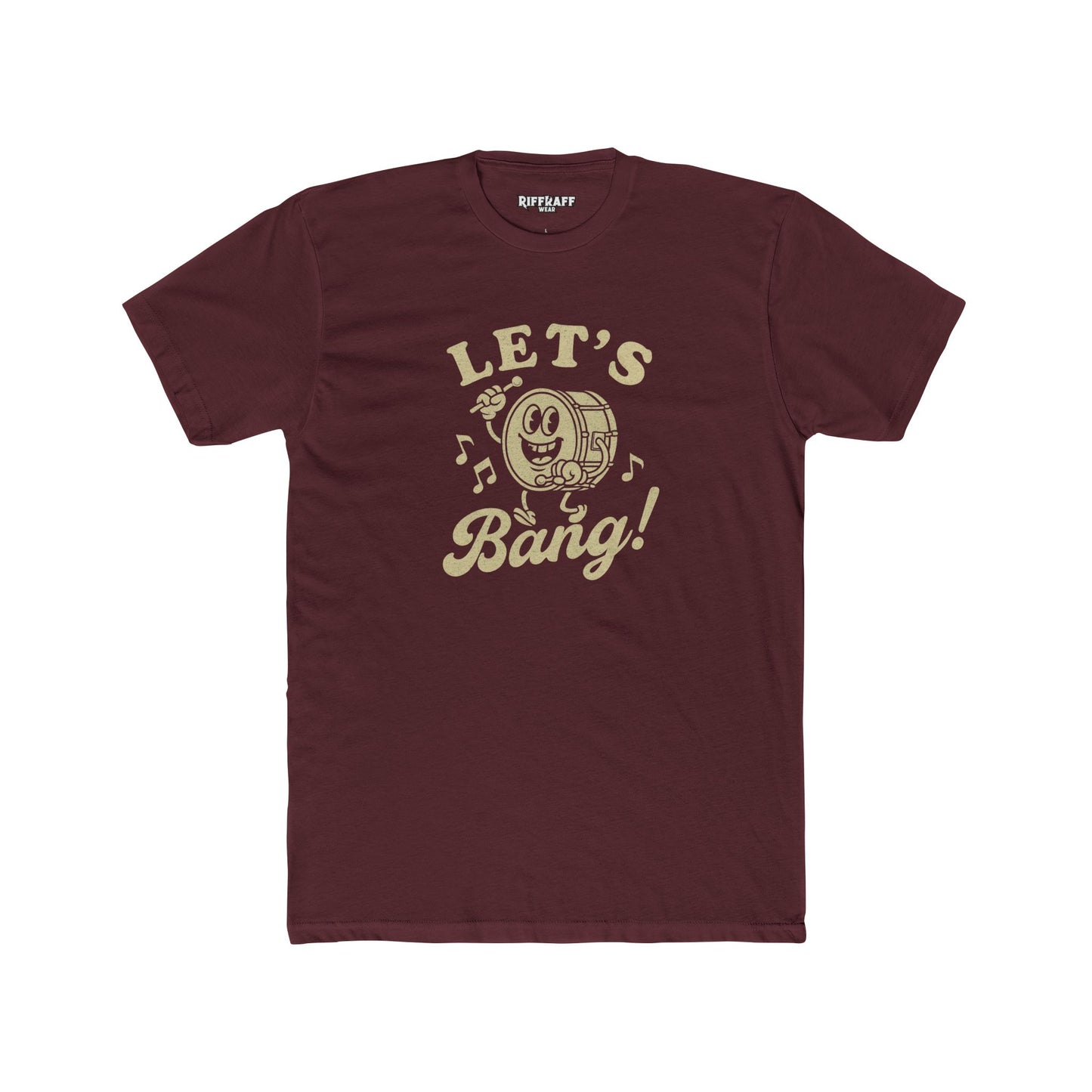 Let's Bang! Unisex Cotton Crew Tee - Fun Graphic T-Shirt for Music Lovers - Riff Raff Wear