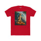 Surfing Cat Unisex Cotton Crew Tee - Fun & Quirky Beach Vibes - Riff Raff Wear