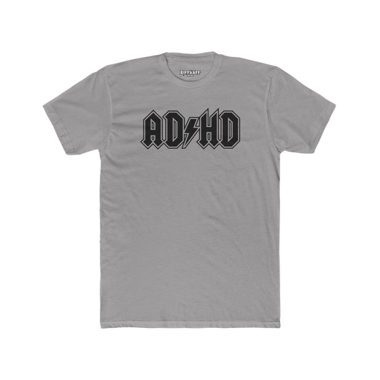 ADHD Unisex Cotton Crew Tee - Cool Graphic Tee for Casual Wear - Logo Pardoy Series - Riff Raff Wear