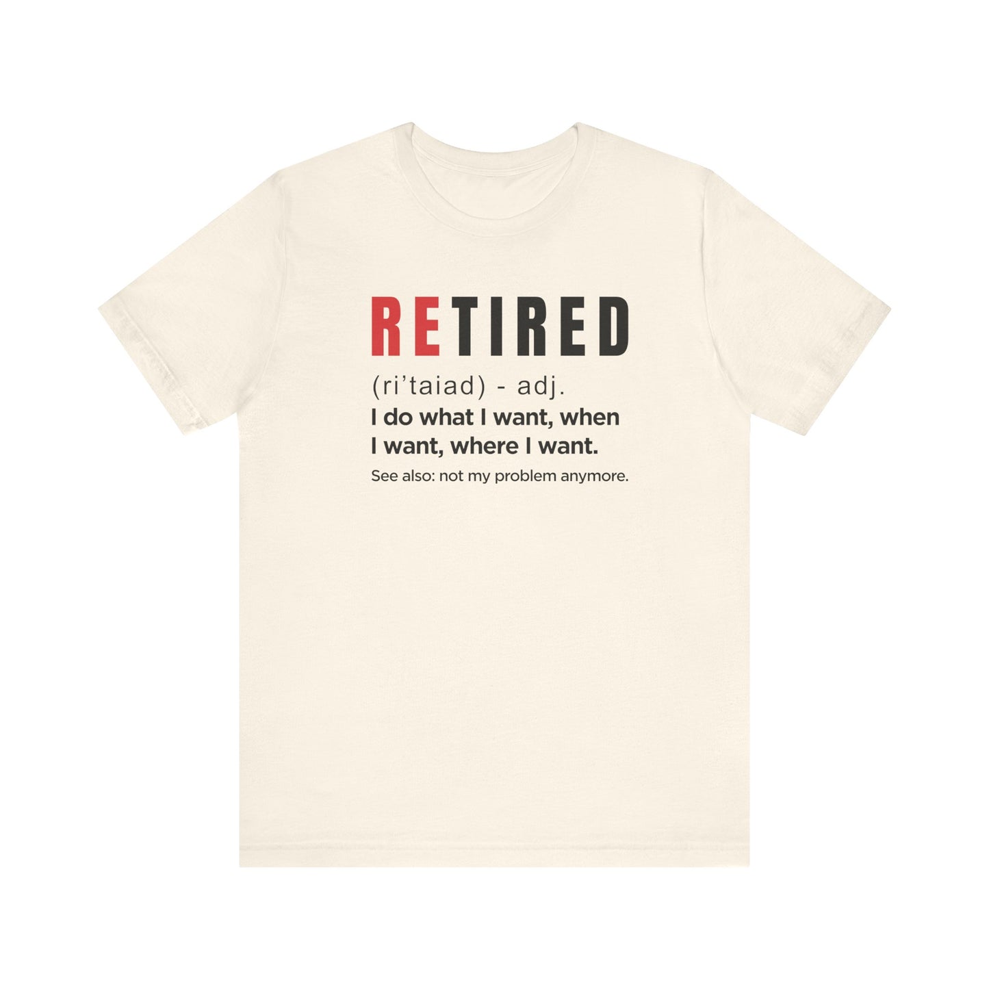 Dad Funny Retired Unisex Jersey Short Sleeve Tee