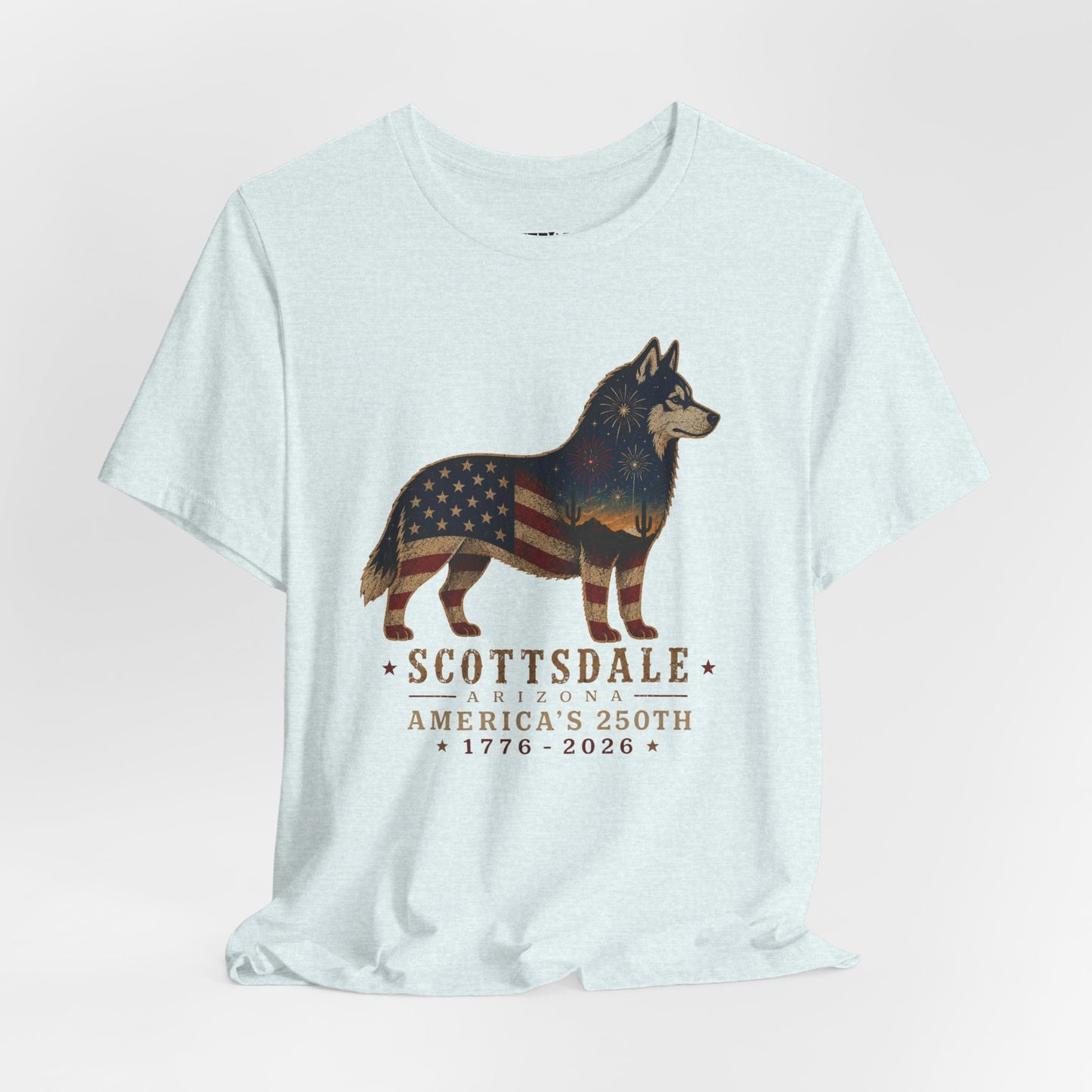 Freedom Crew T-Shirt – Patriotic Husky Flag Tee