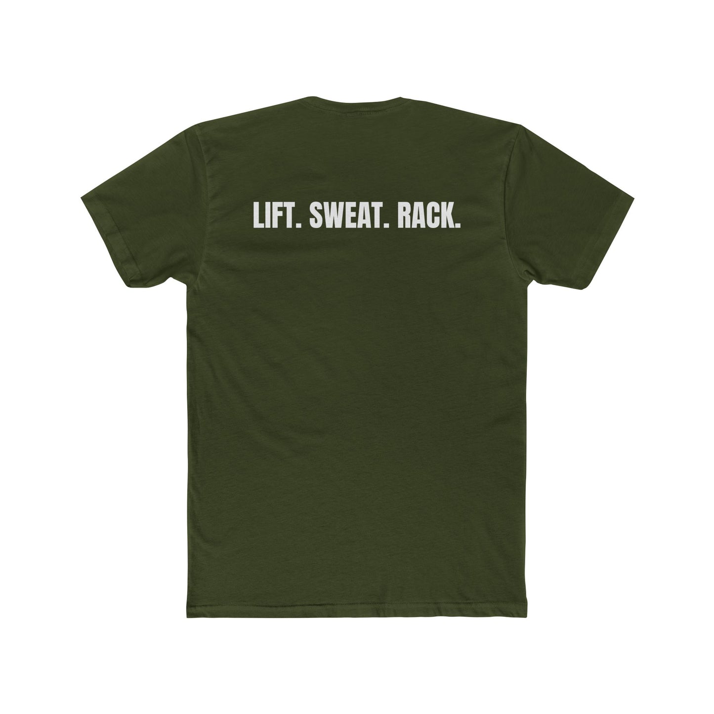 Funny Yoga & Gym Unisex Cotton Crew Tee - 'Hygiene is for Yoga People' & 'Lift. Sweat. Rack.' - Riff Raff Wear