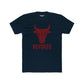 Geometric Bull Design Unisex Cotton Crew Tee - Revoked Graphic Tee - Riff Raff Wear