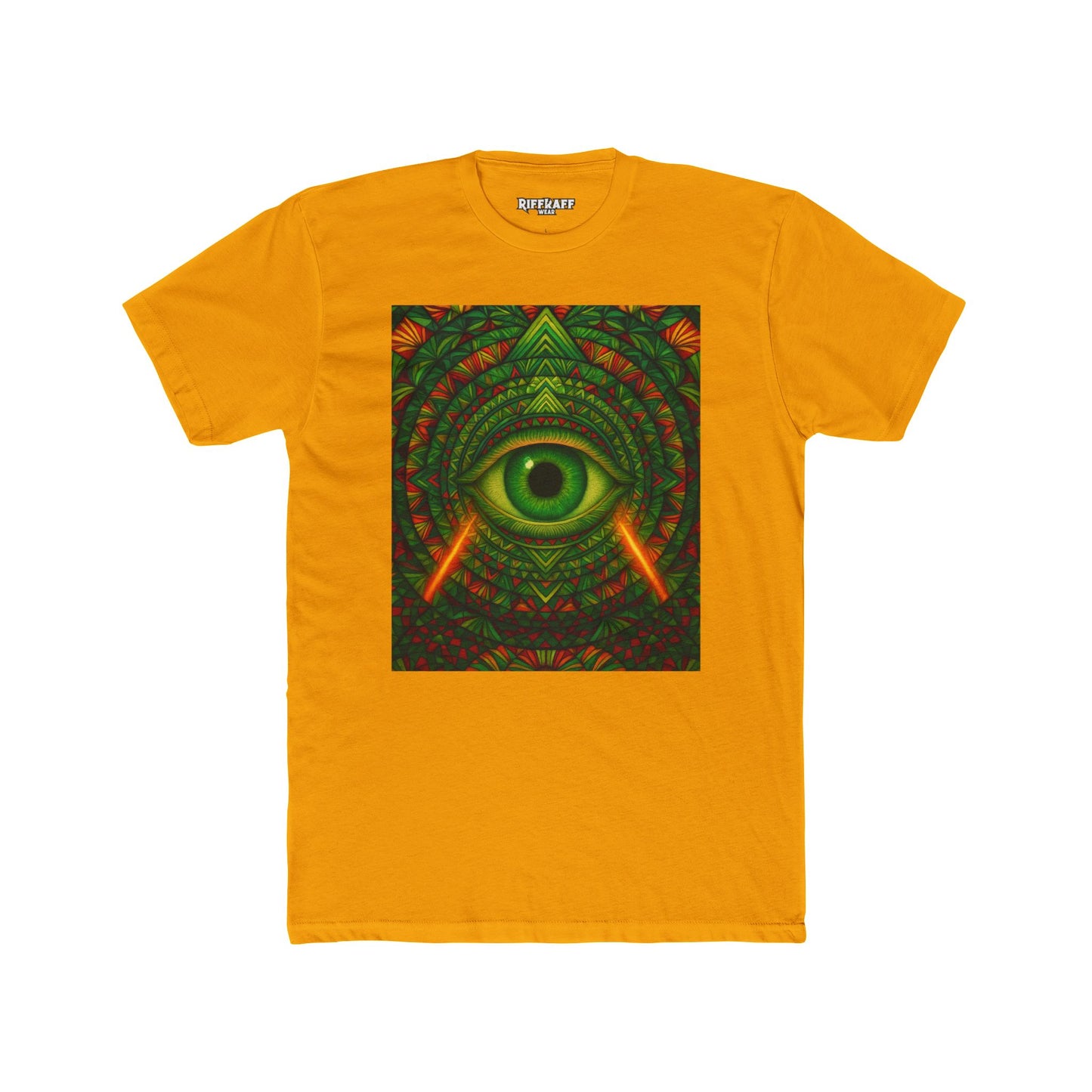 Psychedelic Eye Unisex Cotton Crew Tee - Riff Raff Wear