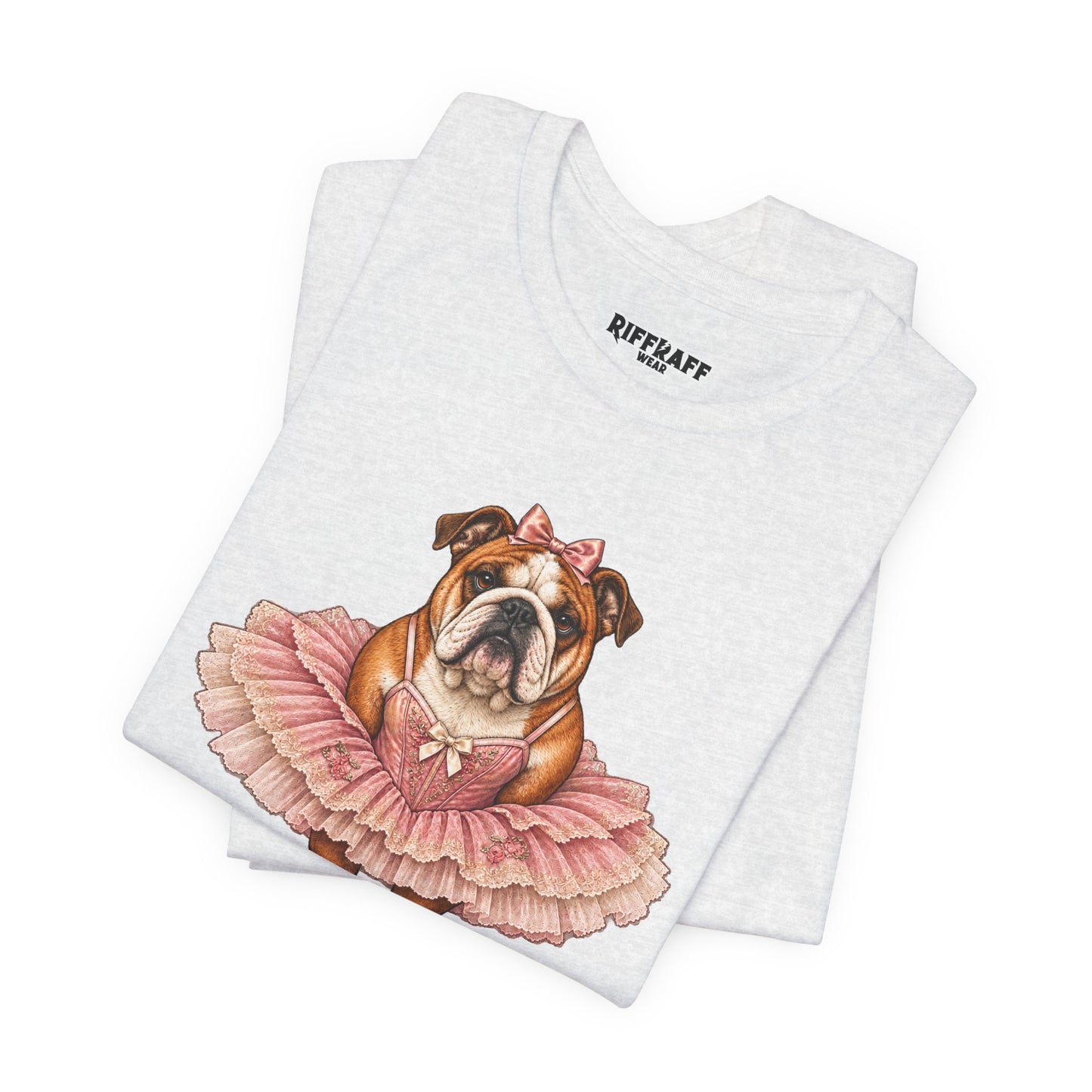 Bulldog Ballerina T-Shirt 'Torta' Cute Dog Graphic Tee