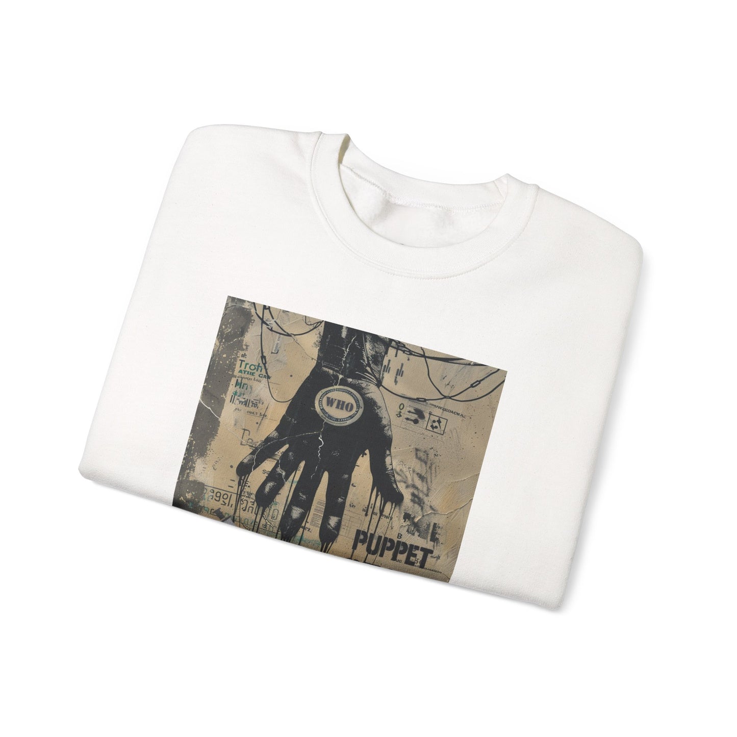 Artistic Puppet State Sweatshirt - Unisex Crewneck for Creative Souls - Riff Raff Wear