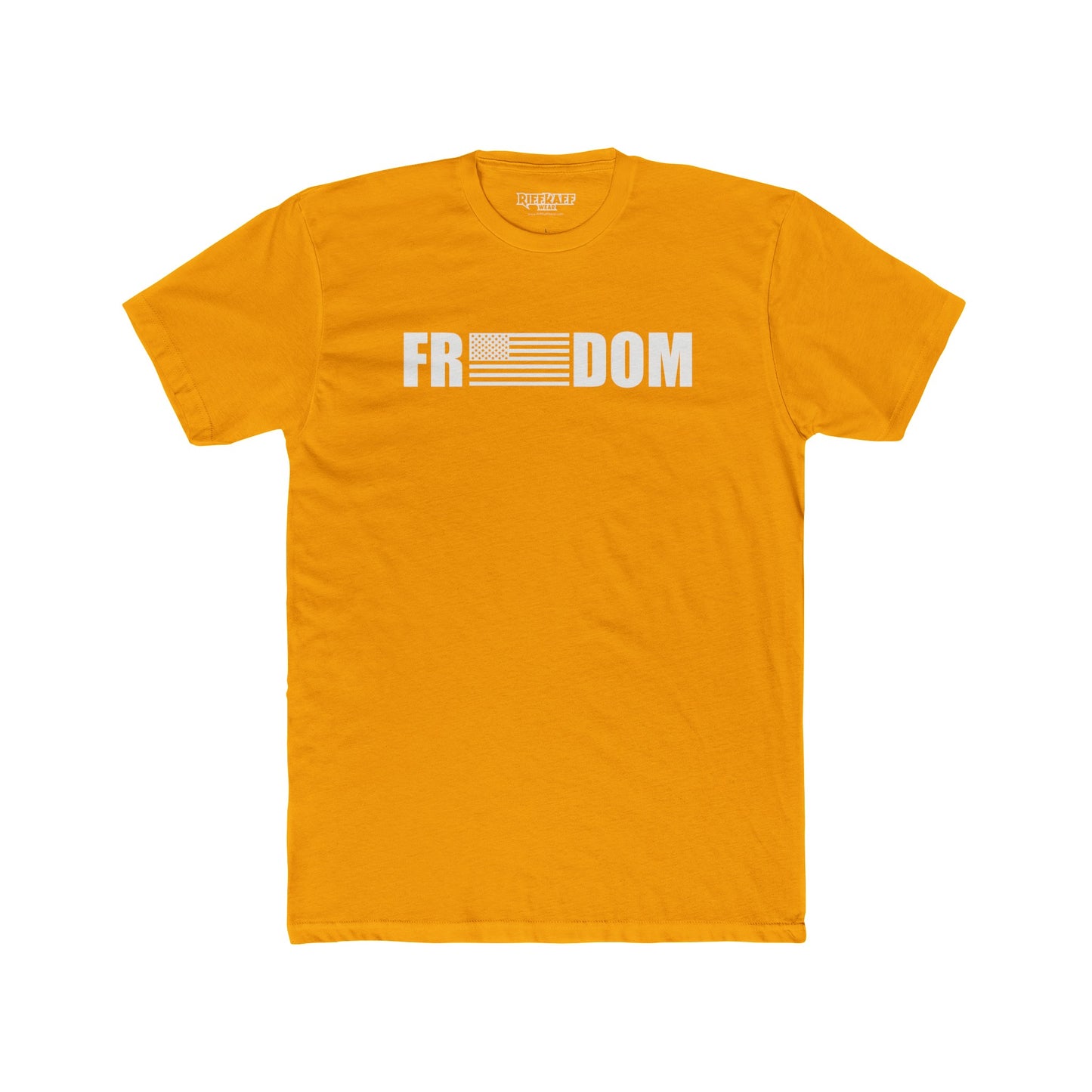 Riff Raff Wear Freedom White Men's Cotton Crew Tee