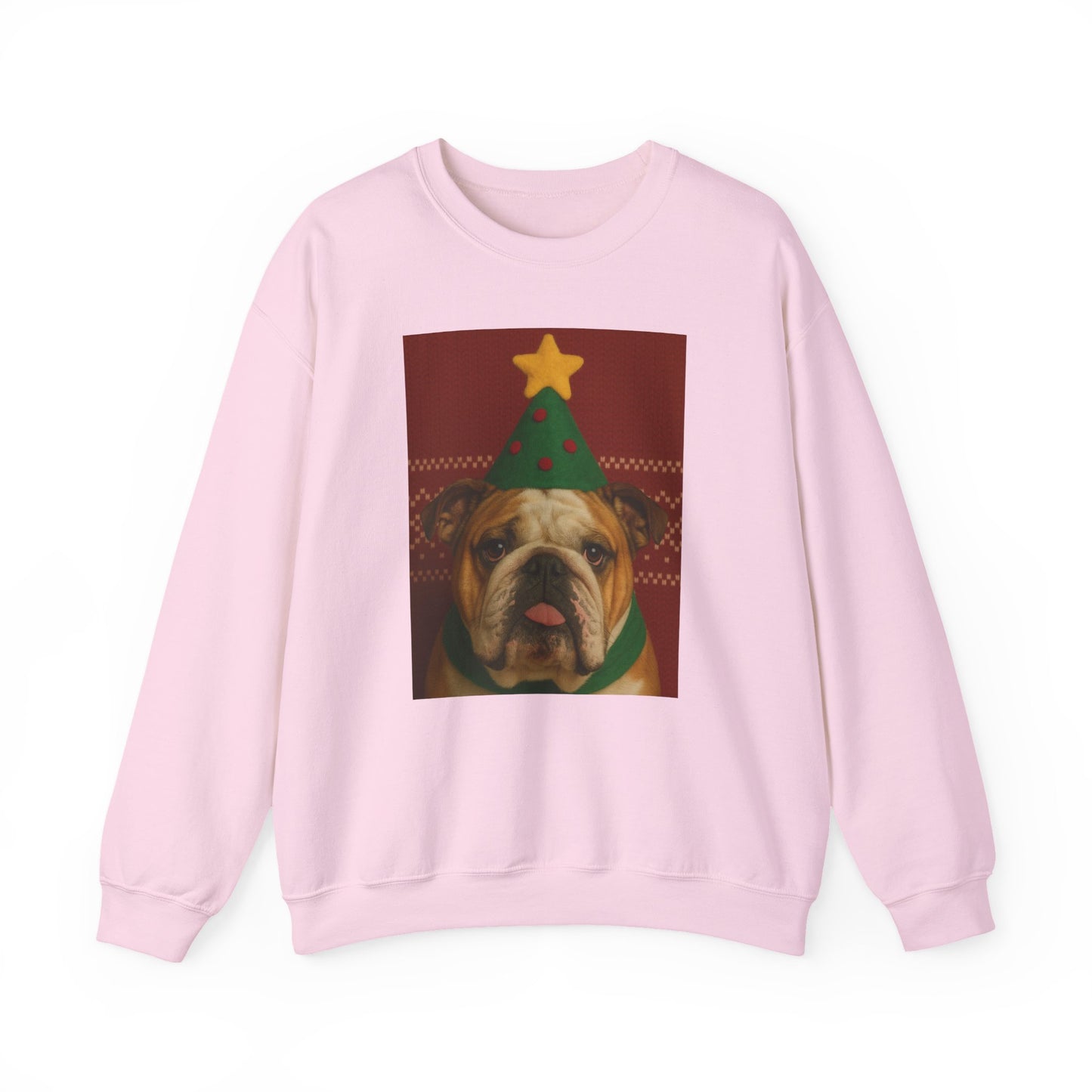 Bulldog Christmas Sweatshirt | Festive Dog Apparel, Holiday Gift, Ugly Sweater Party, Cozy Winter Wear, Pet Lover Gift - Riff Raff Wear