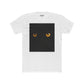 Mystical Cat Eyes Unisex Cotton Crew Tee - Perfect for Cat Lovers - Riff Raff Wear