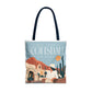 Scottsdale Arizona Vintage Travel Tote Bag — Old Town Desert Poster Design