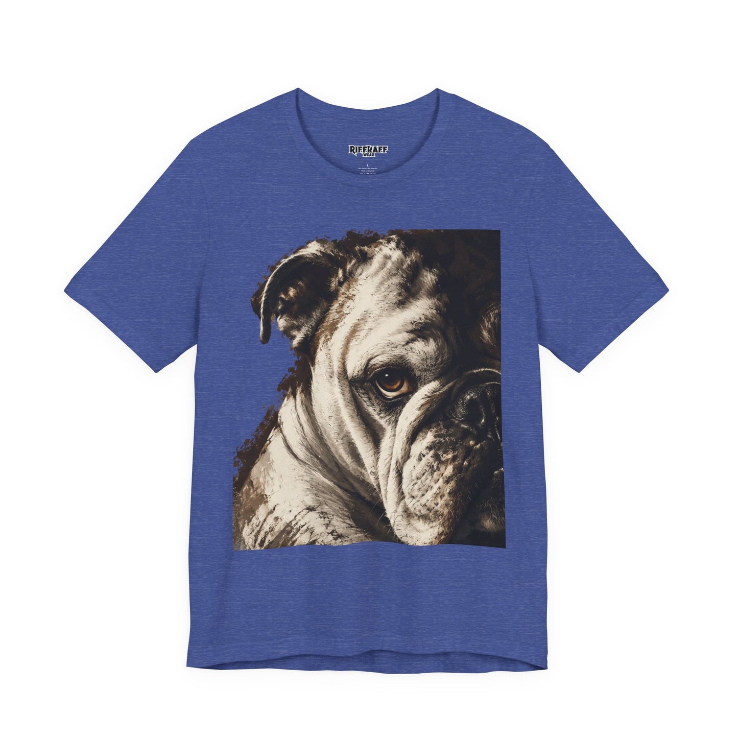 Bulldog Portrait T-Shirt Vintage Sepia Dog Graphic Tee