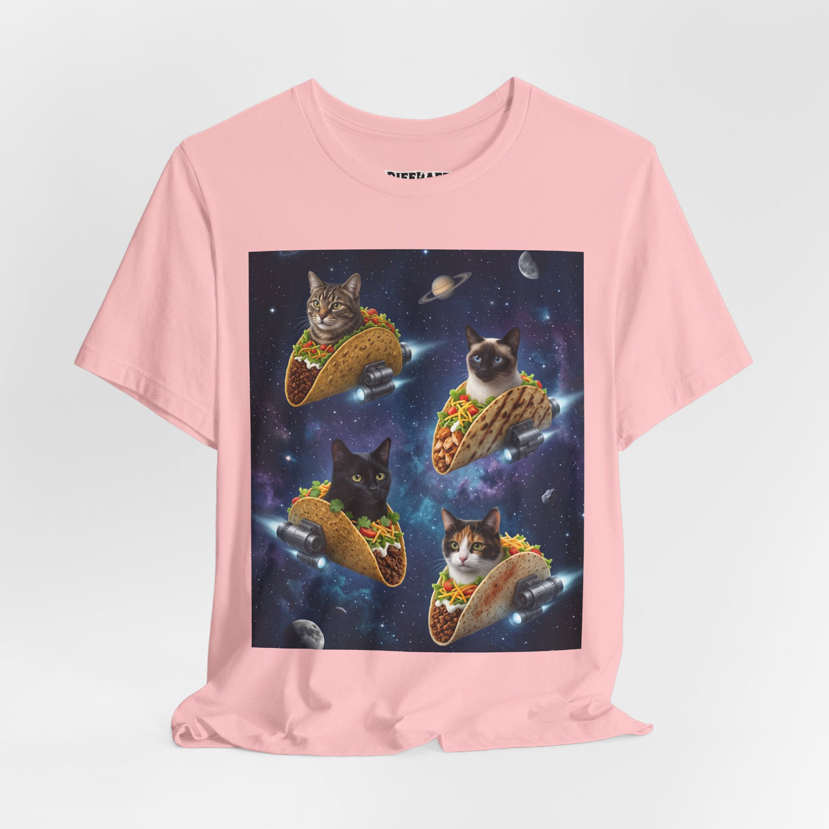 Cat Taco Space Tee  Funny Cosmic Cats in Tacos T-Shirt
